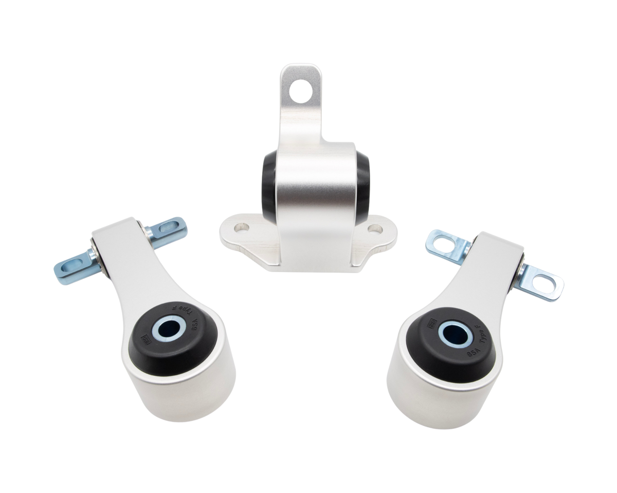 HRD Precision Machined Drivetrain Mount Kit for 2012-2015 Honda Civic Si - Apex Silver