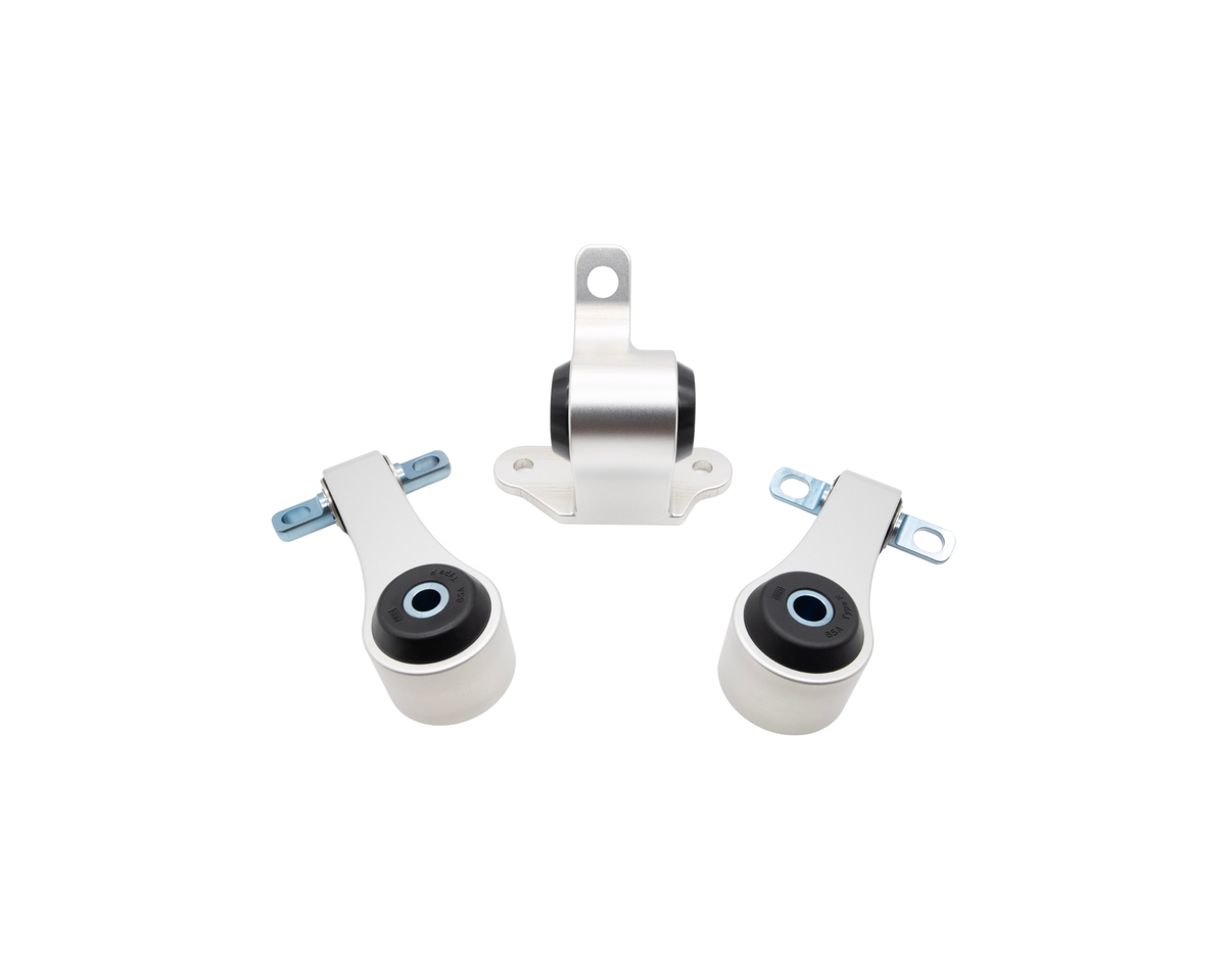 HRD Precision Machined Drivetrain Mount Kit for 2012-2015 Honda Civic Si - Apex Silver