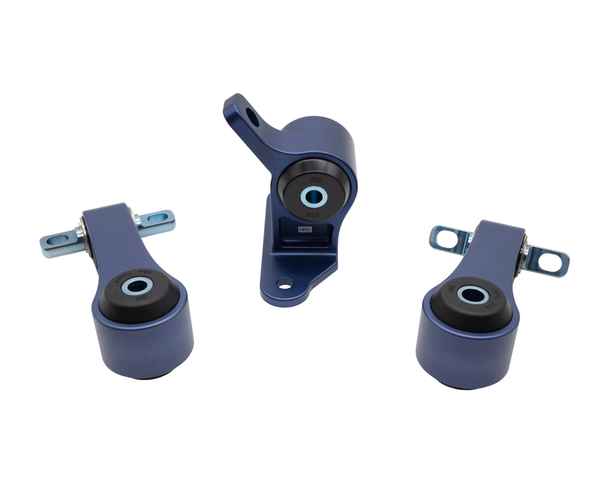 HRD Precision Machined Drivetrain Mount Kit for 2012-2015 Honda Civic Si - Midnight Navy