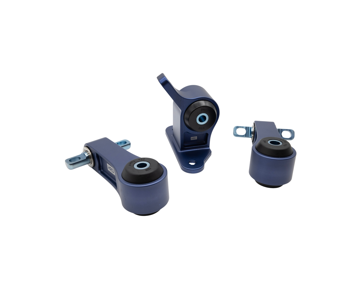 HRD Precision Machined Drivetrain Mount Kit for 2012-2015 Honda Civic Si - Midnight Navy