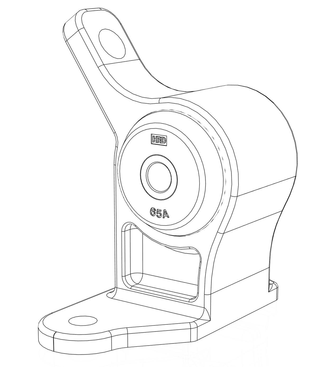 HRD Precision Machined Transmission Mount for 2012-2015 Honda Civic Si - Midnight Navy