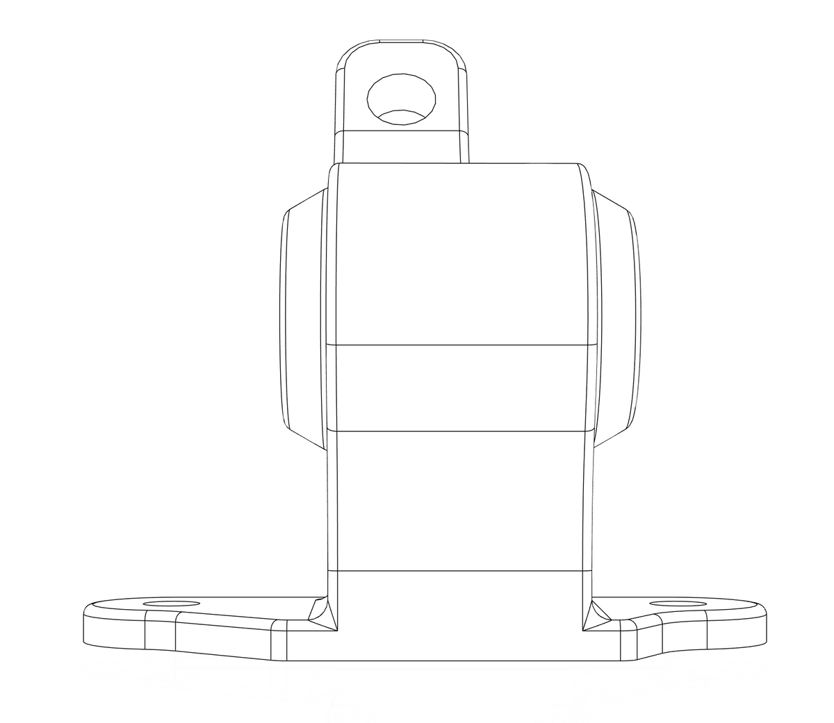 HRD Precision Machined Transmission Mount for 2012-2015 Honda Civic Si - Midnight Navy